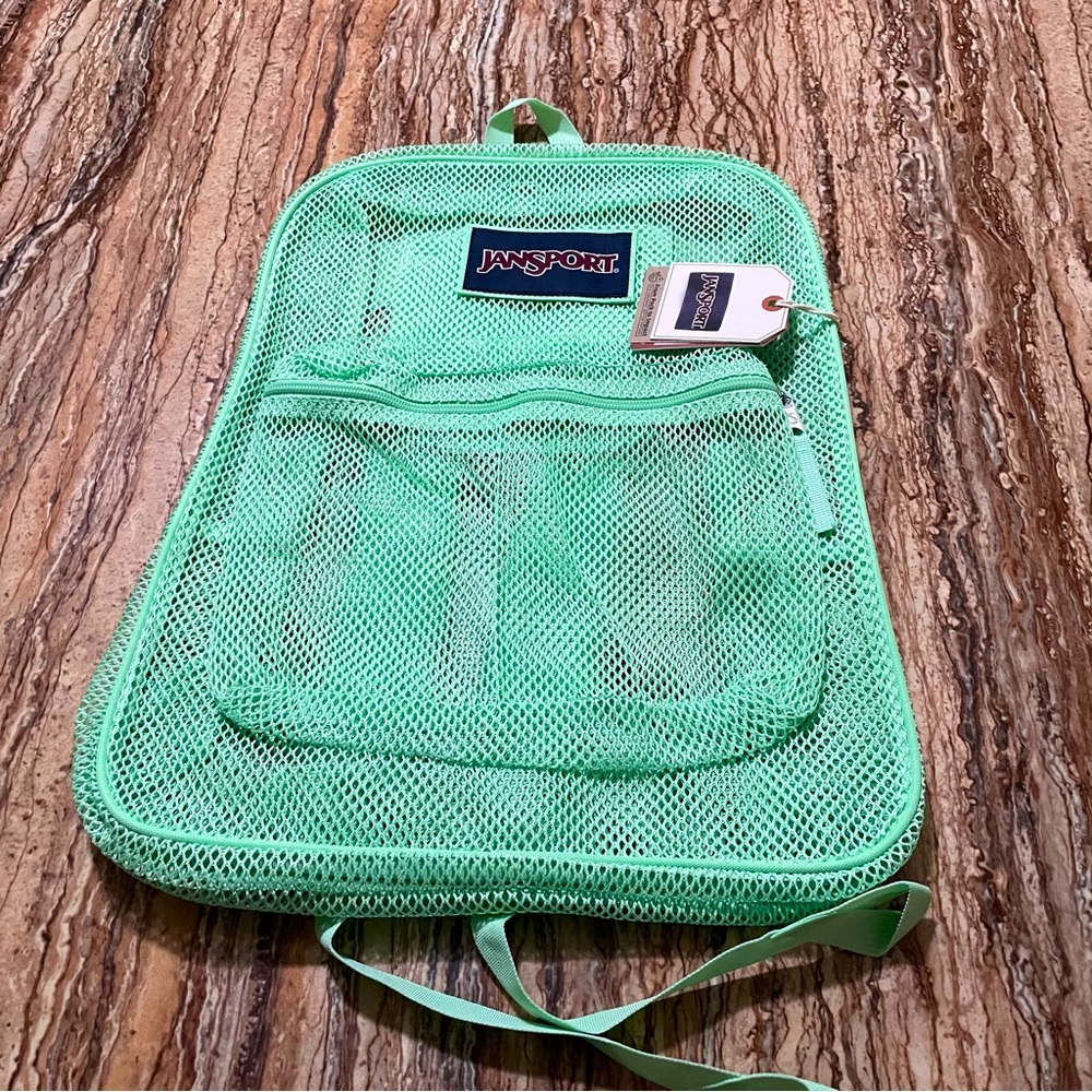 JanSport Backpack Mesh Mint Green Backpack